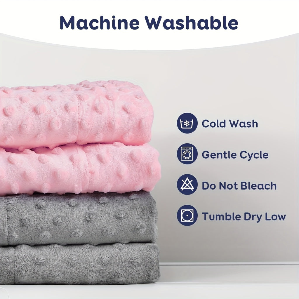 Couette lestée 2,27 kg en minky double face