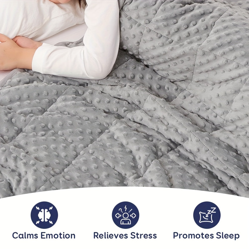 Couette lestée 2,27 kg en minky double face