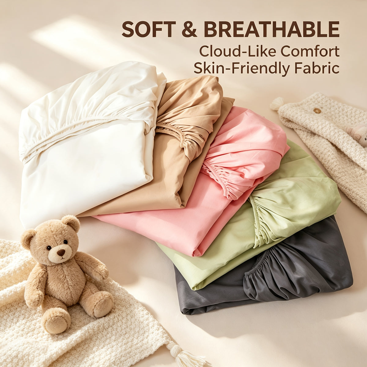 Drap-housse enfant en microfibre, bonnet, 11