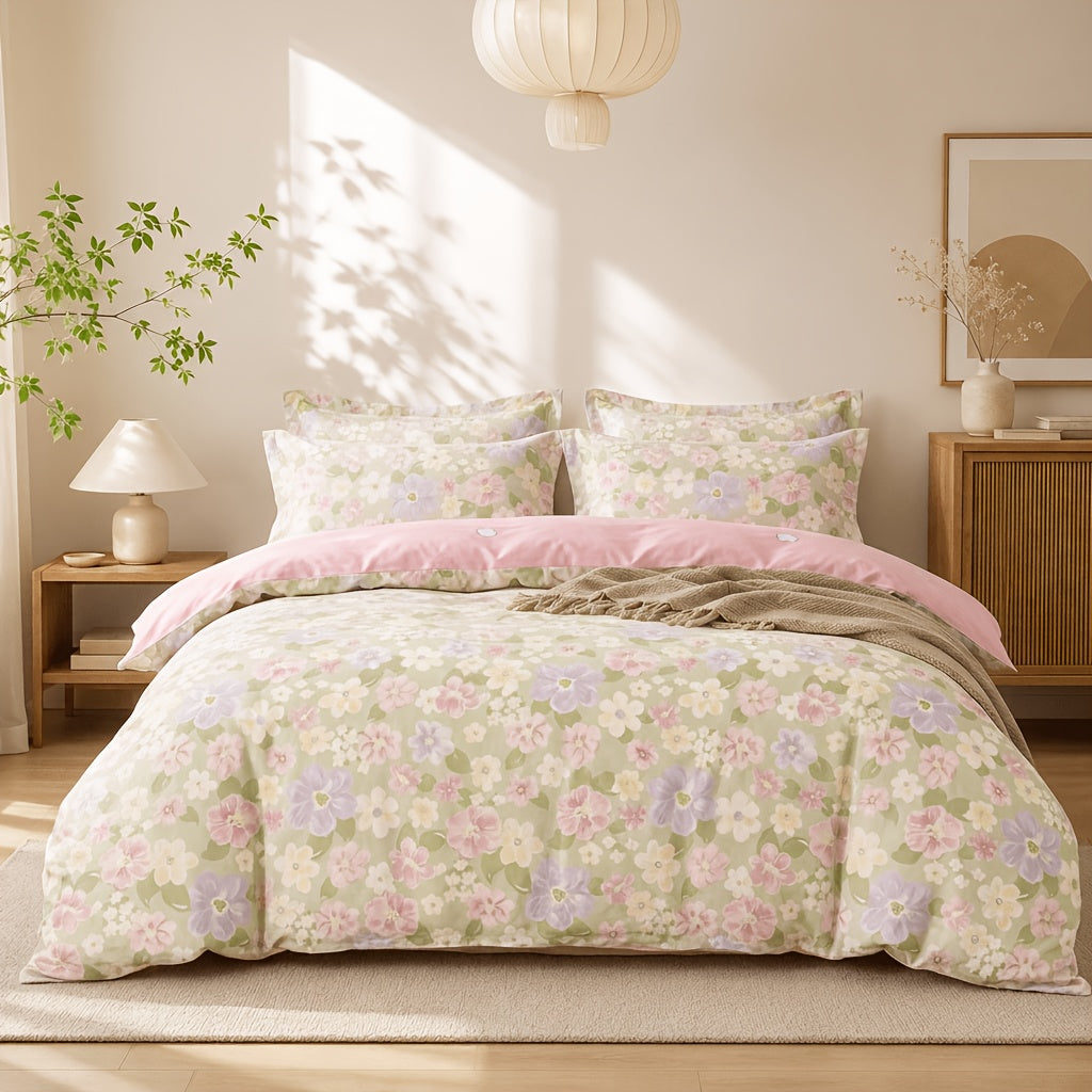 Taie d'oreiller Floral Rose Coton 50*75