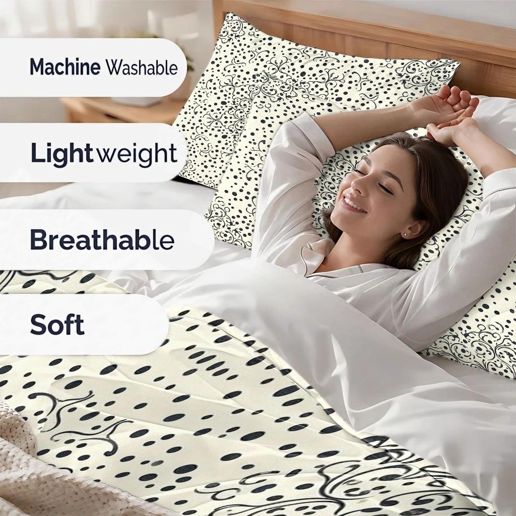 Housse de couette à médaillon arabesque, 3 pièces