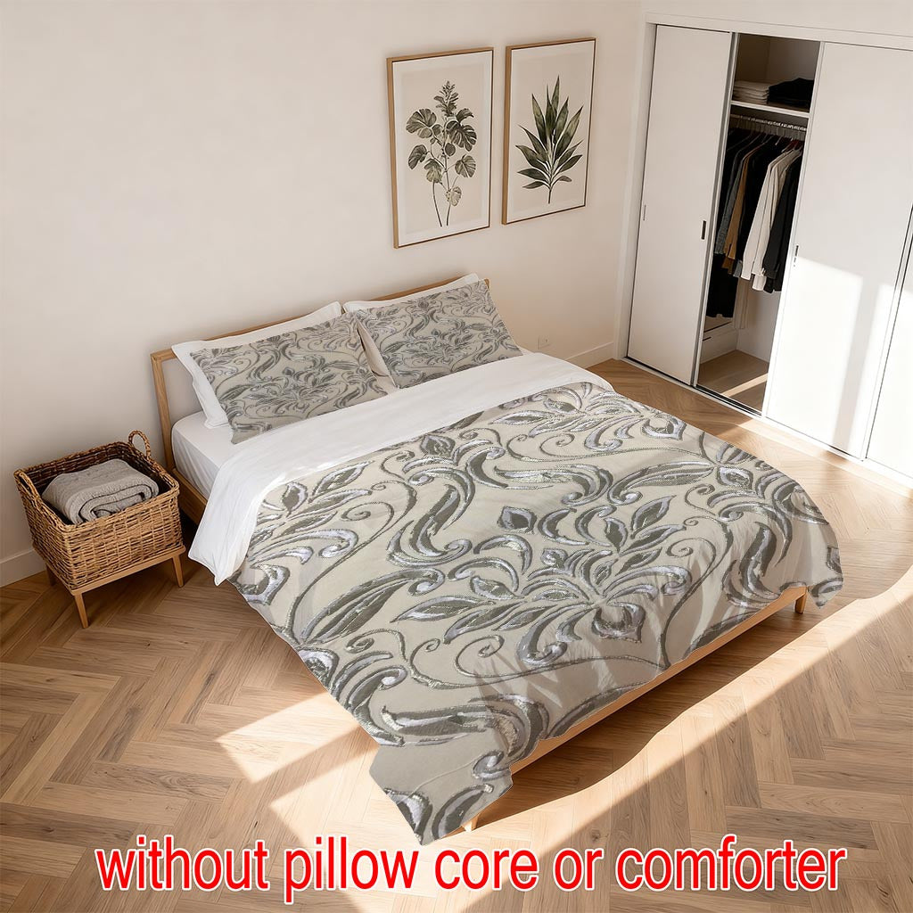 Ensemble de housse de couette + base blanche