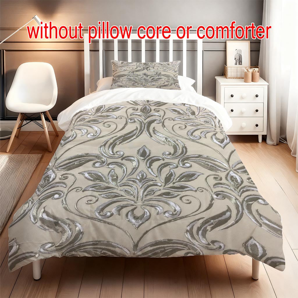 Ensemble de housse de couette + base blanche / 135cm*200cm