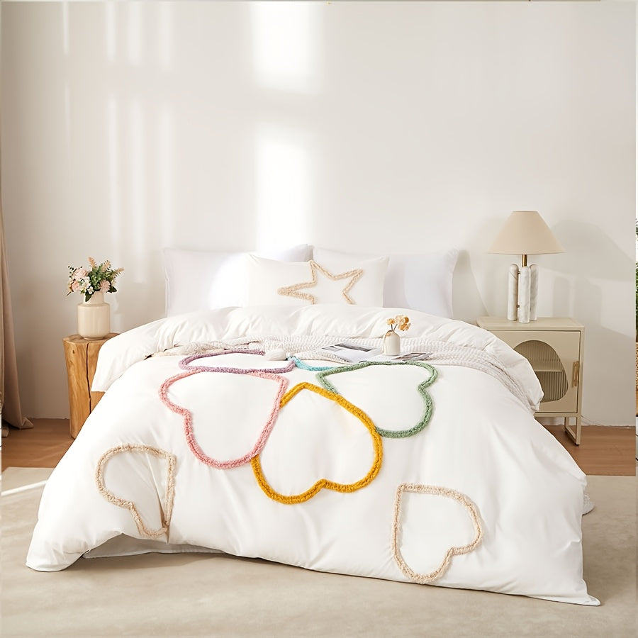 Housse de couette étoiles touffetées, style nordique bohème — vue 14