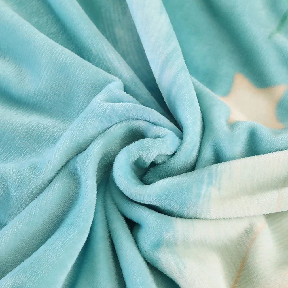 Housse de couette en flanelle polaire, sept imprimés doux