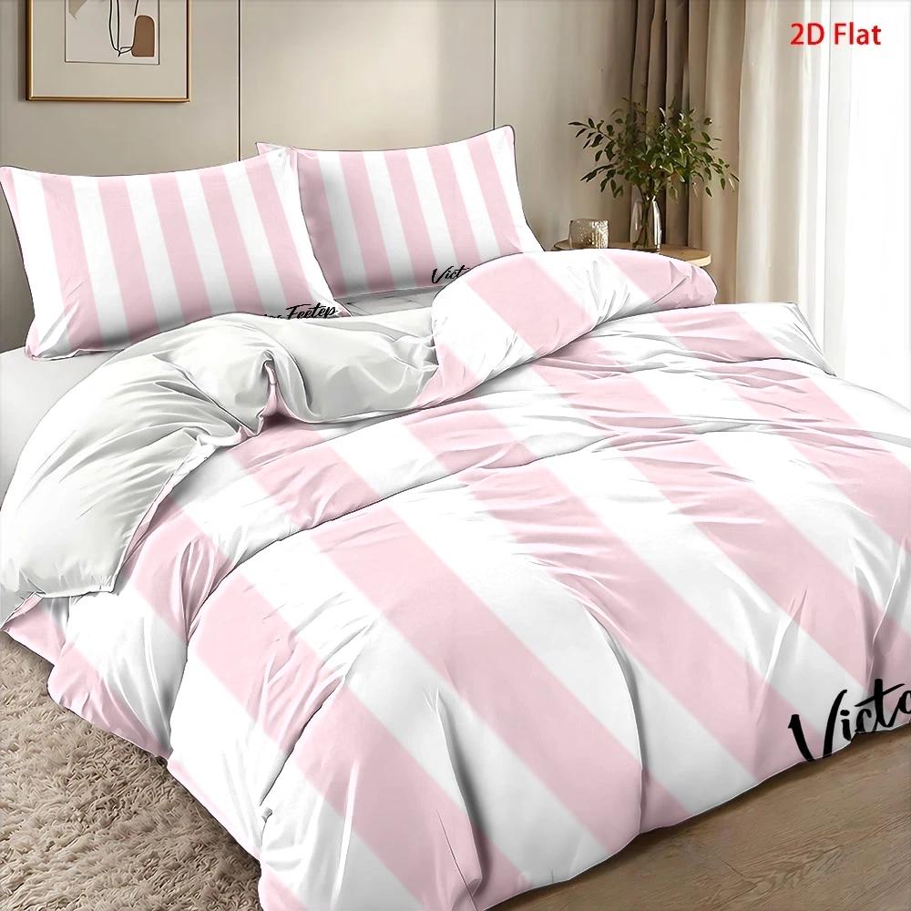 Housse de couette à rayures, 3 pièces