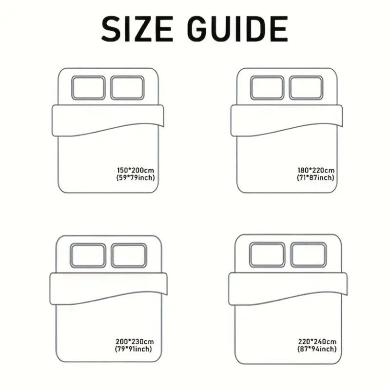 Housse de couette unie bicolore, microfibre douce et légère — vue 13