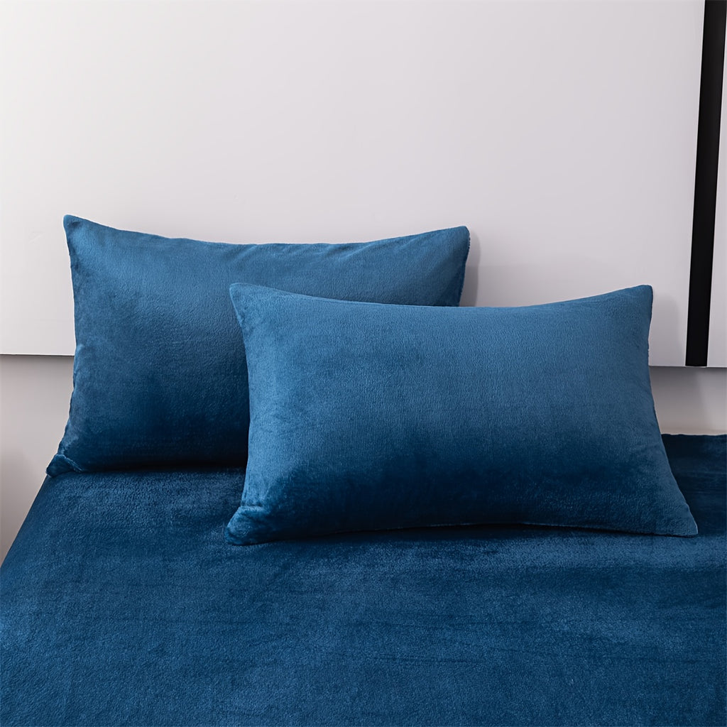 Housse de couette velours de lait épais, cinq teintes sombres
