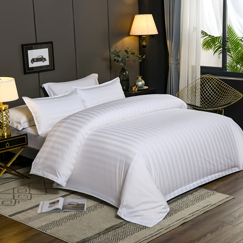Ensemble de housse de couette 3 pices 1 housse de couette  2 taies doreiller rafrachissant et respirant 100 coton gyptien filage 500T literie de qualit htelire de luxe doux et respirant conception  fermeture clair idal pour une utilis