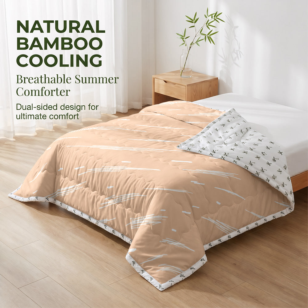 1 Couette dt rversible en bambou  Motif osselet Couette rafrachissante Literie dt Contrle de la temprature Lgre Respirante Toutes saisons Lavable  pour Gu