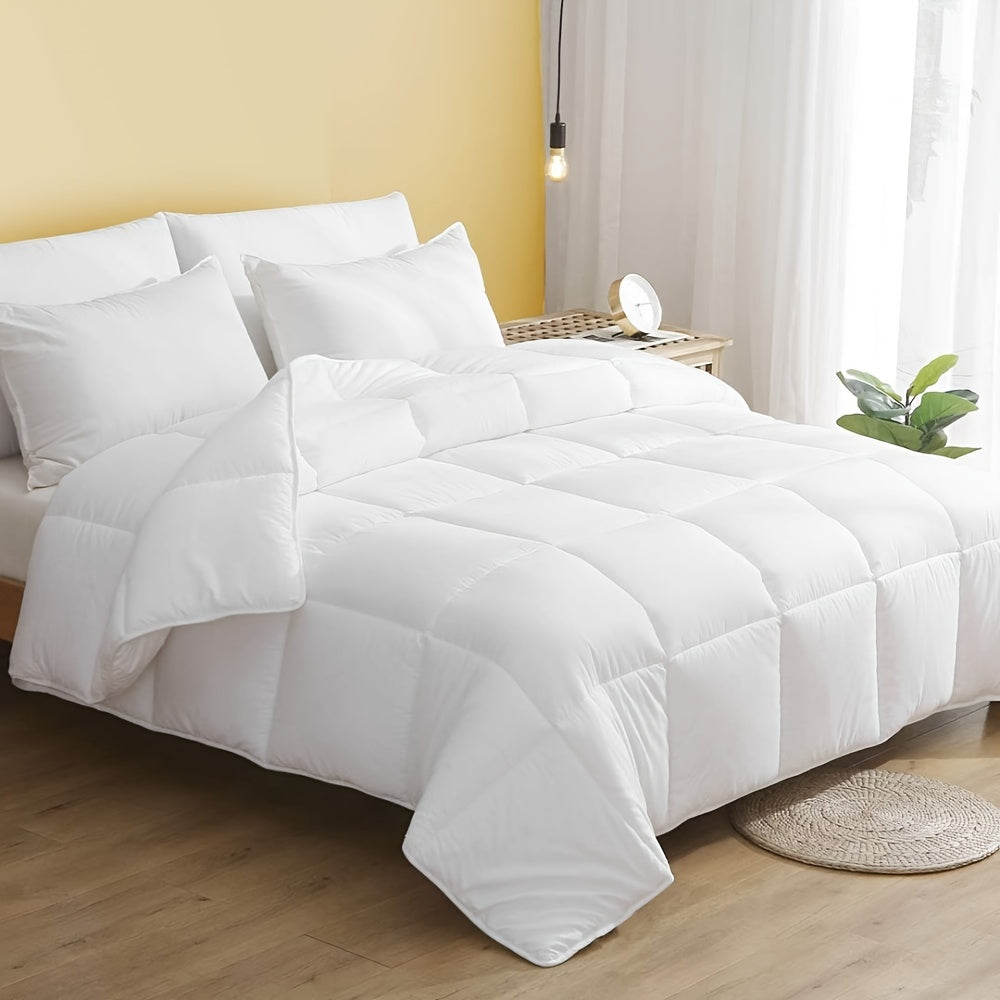 1pc Couette Premium Respirante Lgre et Surdimensionne pour Lit Double Insert Matelass Carr Artisanat de Matelassage pour Chaleur en Automne et Hiver Respirabilit en t Confortable et Lavable en Machine Couette Douce et Moelleuse comme un Nuag