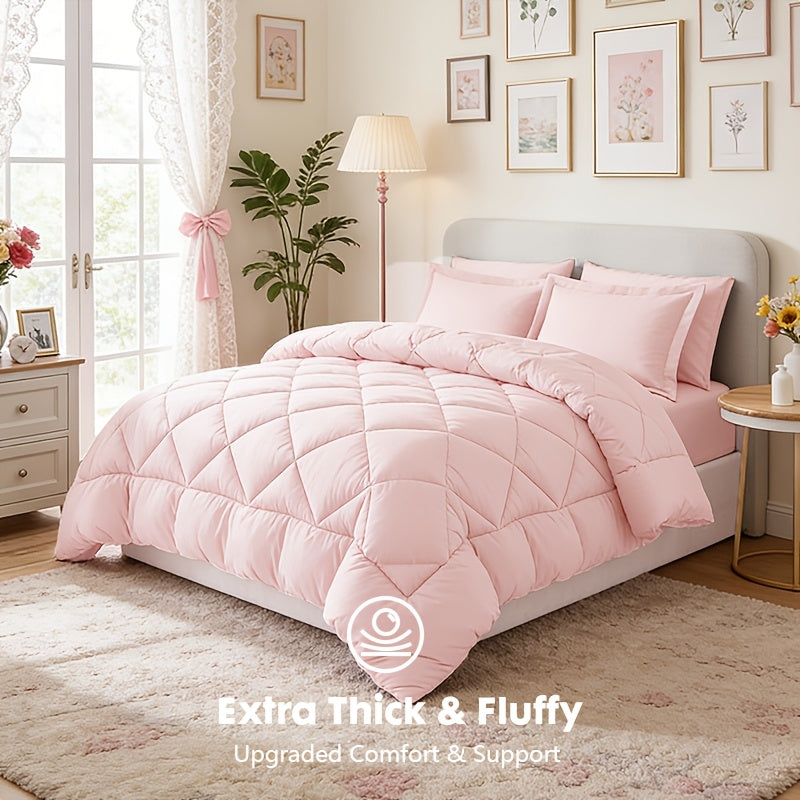 1 Couette rversible 2en1 confortable standard OEKOTEX matelas de lit matelass  grille diamante en microfibre brosse pour toutes les saisons ultradouce et lavable en machine 7 teintes unies neutres pour chambre et chambre damis