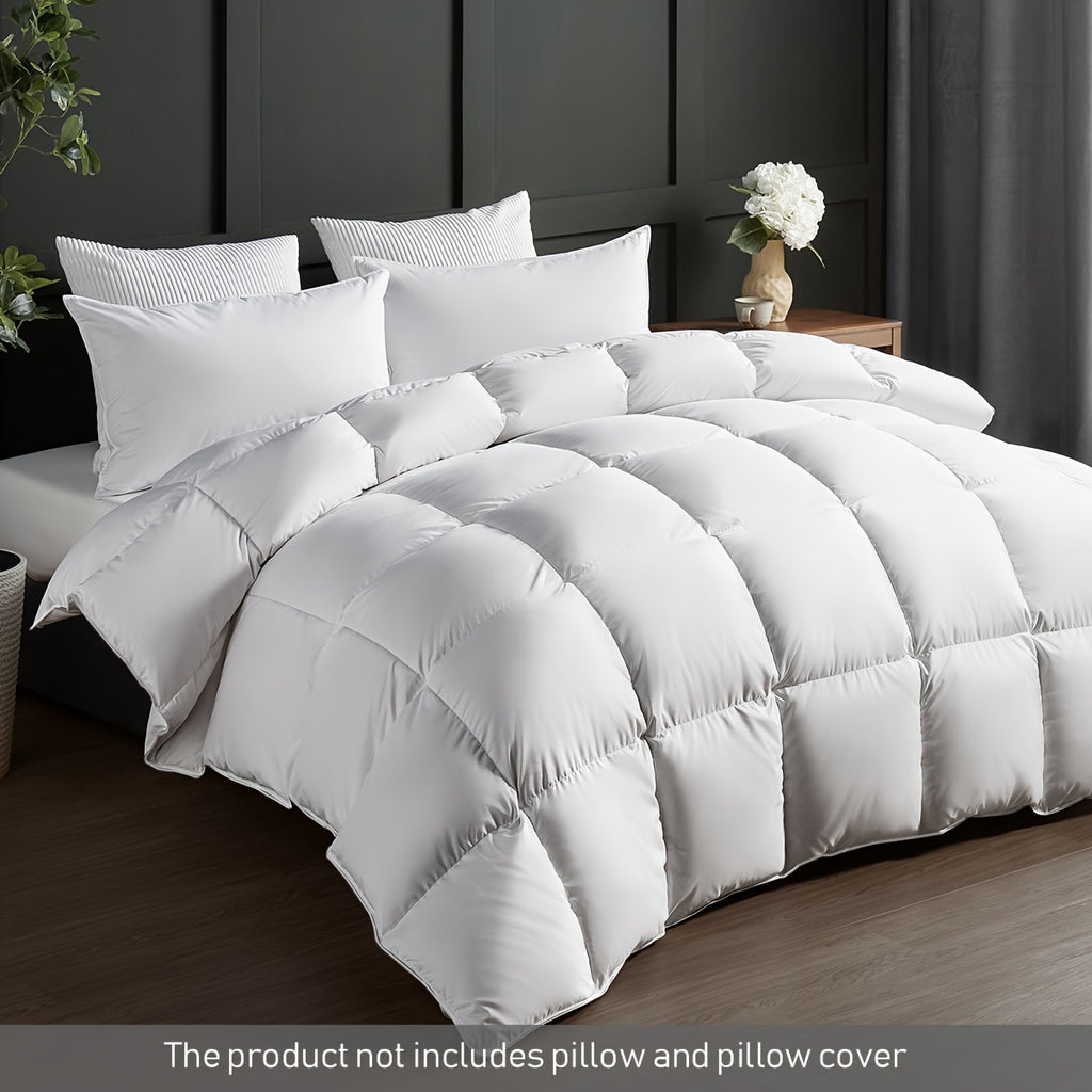 Couette rversible matelasse luxe en duvet et plumes 25 duvet doie75 plumes doie ultradouce et chaude lavable en machine prte pour lhiver pour chambres et chambres damis confortables