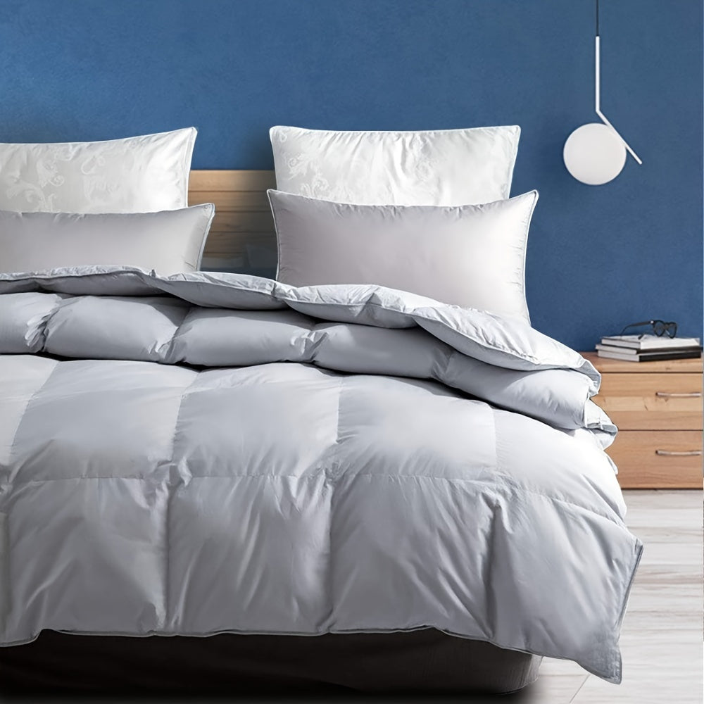 Couette de Qualit Htelire de Luxe  Grande Taille Rembourrage en Polyester Doux Design  Coutures en Bote avec Attaches aux Coins Lavable en Machine