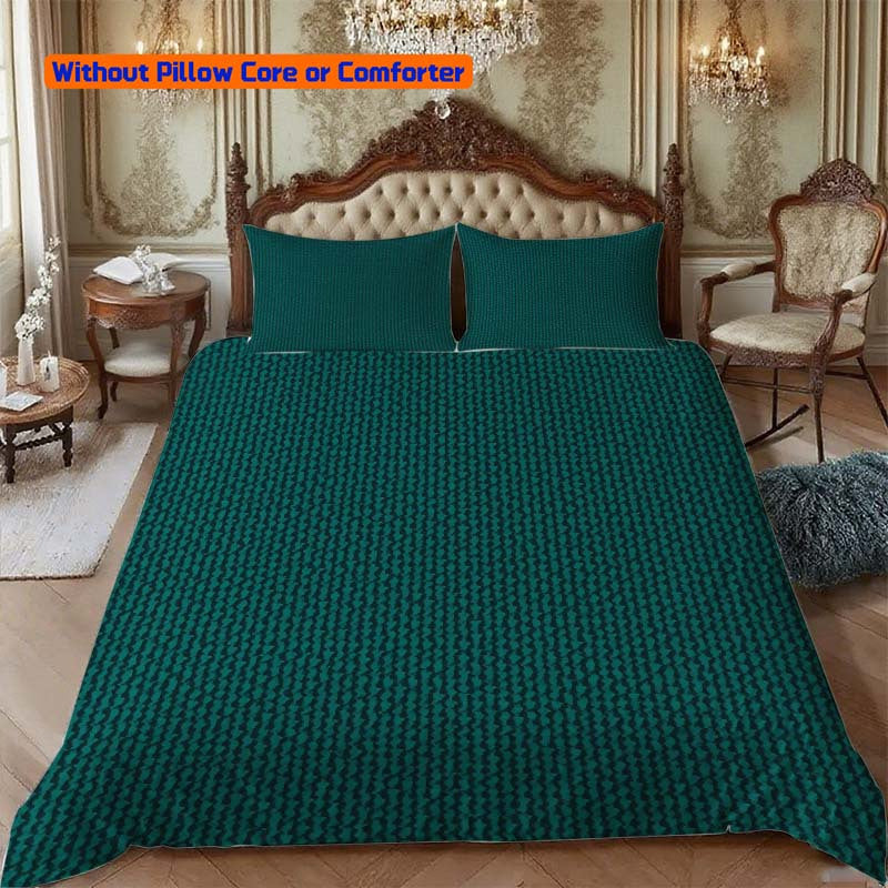 Parure de lit 3 pices en tissu textur sarcelle housse de couette imprime douce confortable et respirante literie douce et lisse respirante et vacuant lhumidit lavable en machine cadeaux danniversaire de la SaintValentin dHalloween de No