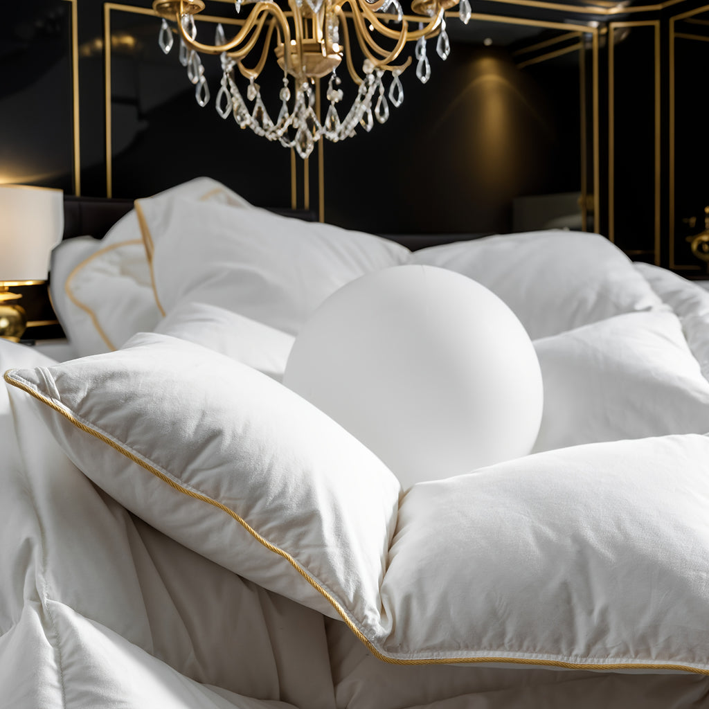 Couette plume et duvet doie ultradouce respirante plusieurs couleurs et tailles  king queen full twin small quatre saisons