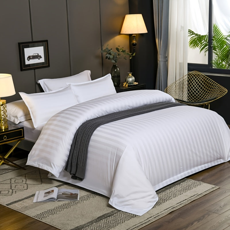 Housse de couette en coton gyptien 100  ensemble 3 pices 500 fils qualit htel de luxe douce respirante durable fermeture  liens lgante confort premium pour le sommeil toute lanne