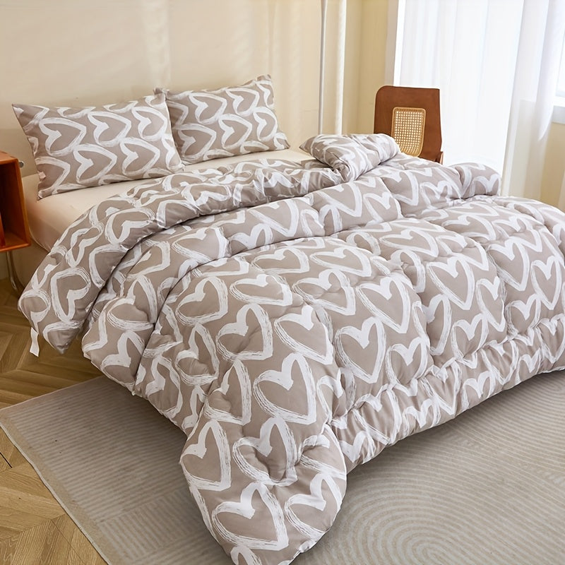 1pc Couette en forme de cur avec motif floral fusion sombre tissu en fibre haute lasticit remplissage courbe complte positionnement matelass convient pour lit canap camping peut tre utilise dans la chambre  coucher la chambre damis le