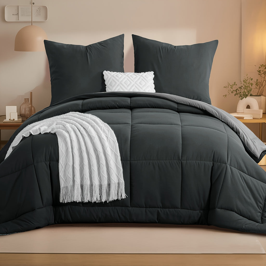 Ensemble de couette 23 pices couette douillette et lgre couette rversible avec taies doreiller 80X80 rembourrage 300GSM douce et respirante convient  toutes les saisons cadeau de Nol pour la famille
